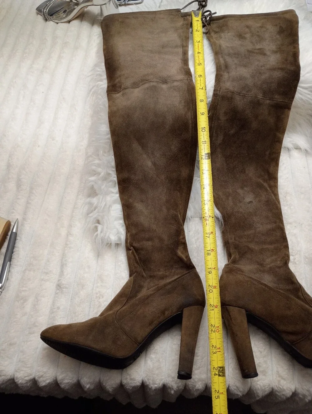 Stuart Weitzman Over-the-Knee  Suede Women’s Boots in Brown SZ 7